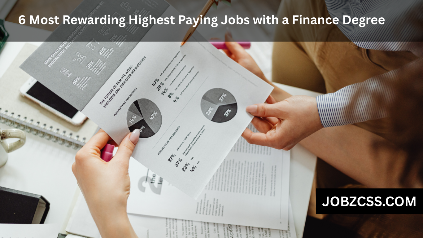 Highest Paying Jobs with a Finance Degree